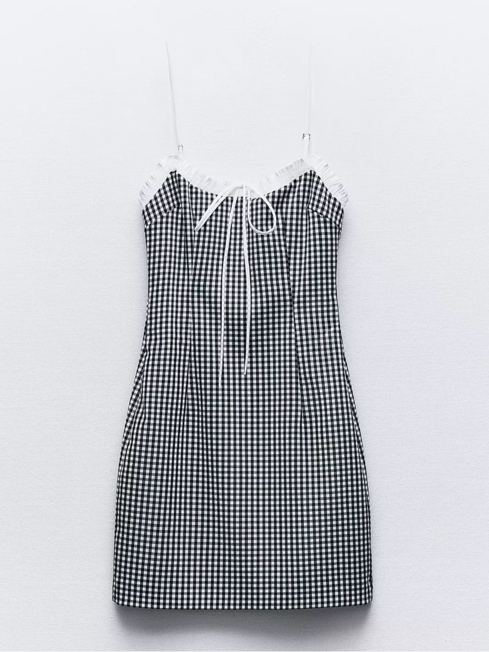 Zara Combination Gingham Dress